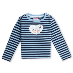 Beverly Hills Polo Club Girls Striped Round Neck Casual T-shirt-picture-24