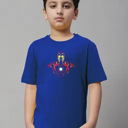 Friskers Boys Iron Man Printed Pure Cotton T-shirt-image-9