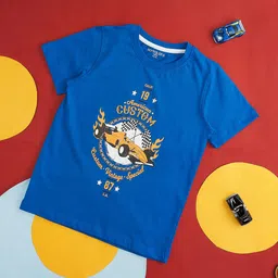 Pantaloons Junior Boys Graphic Printed Cotton T-shirt-picture-25