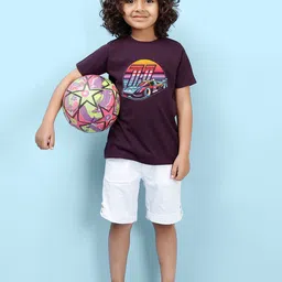 NUSYL Boys Graphic Printed Round Neck T-shirt-picture-35