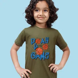 NUSYL Boys Typography Printed Round Neck T-shirt-picture-38