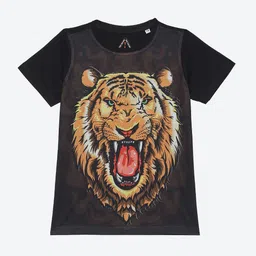 Wear Your Mind Boys Graphic Printed Round Neck Cotton Casual T-shirt-image-2