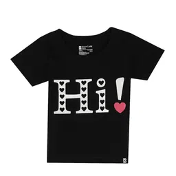 Bodycare Kids Girls Typography Printed Cotton T-shirt-image-37