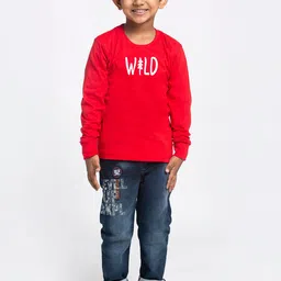 Friskers Boys Typography Printed Pure Cotton T-shirt-picture-42
