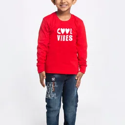 Friskers Boys Typography Printed  Round Neck Cotton T-Shirts-picture-20