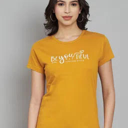 Trend Level Women Typography Printed Applique T-shirt-picture-34