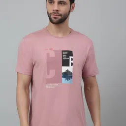 Cantabil Typography Printed Round Neck Cotton T-shirt image 1