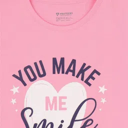 Bodycare Girls Typography Printed Round Neck Cotton T-shirt-picture-23