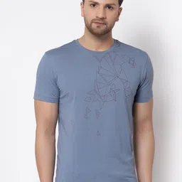 Red Tape Men Blue Graphic Printed T-shirt-picture-50