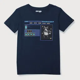 Gini and Jony Boys Navy Blue Printed T-shirt-picture-33