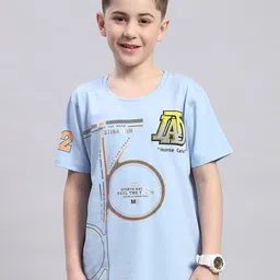 Monte Carlo Boys Typography Printed Cotton Casual T-shirt-picture-40