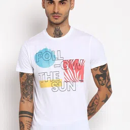 Wrangler Men White Printed T-shirt-image-30