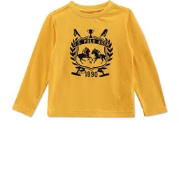 U.S. Polo Assn. Kids Boys Graphic Printed Pure Cotton T-shirt image 1
