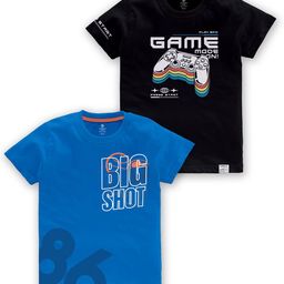 CODEZ Boys Multicoloured Typography 2 Printed Applique T-shirt-picture-33