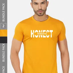 CHOZI Pack Of 2 Printed Cotton T-shirt-picture-23