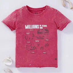 Ed-a-Mamma Boys Red Printed Cotton T-shirt-picture-24