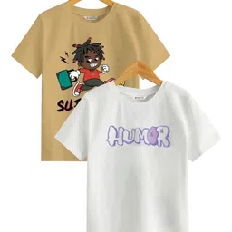 BAESD Boys Checked Extended Sleeves Applique T-shirt-picture-30