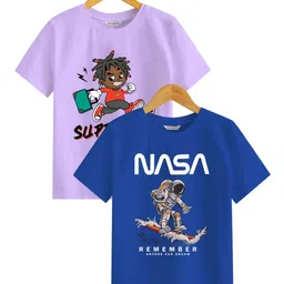 BAESD Boys Printed Extended Sleeves Applique T-shirt-picture-28