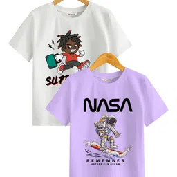 BAESD Boys Printed Extended Sleeves Applique T-shirt-picture-40