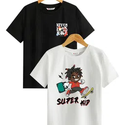 BAESD Boys Printed Extended Sleeves Applique T-shirt-picture-19