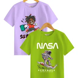 BAESD Boys Printed Extended Sleeves Applique T-shirt-picture-19