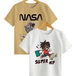 BAESD Boys Printed Extended Sleeves Applique T-shirt-picture-51