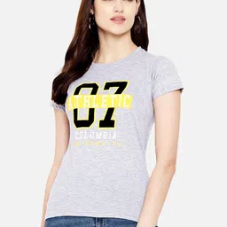 Fabflee Typography Printed Cotton T-Shirt image 1