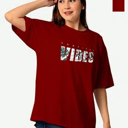 STATUS MANTRA Women 2 Printed Extended Sleeves Applique T-shirt-picture-20