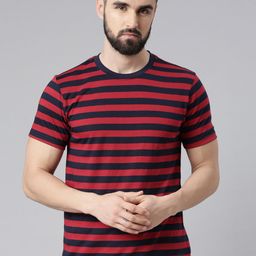 Force NXT Men Striped Pack of 1 Super Combed Cotton T-Shirt-picture-28