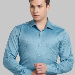 Raymond Self Design Pure Cotton Contemporary Fit Shirt-picture-18