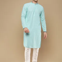 here&now x sanwara Sanwara Ethnic Motifs Embroidered Regular Chikankari Kurta with Churidar image 1
