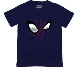 Marvel by Wear Your Mind Boys Navy Blue Printed T-shirt-picture-20