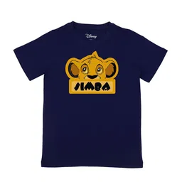 Disney by Wear Your Mind Boys Navy Blue Simba Printed T-shirt-picture-16