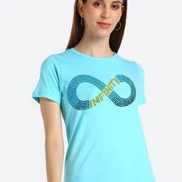 Shashvi Women Blue Embellished T-shirt-image-58