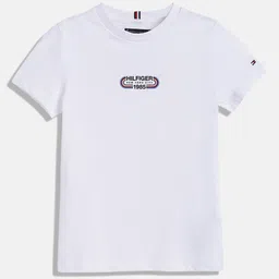 Tommy Hilfiger Boys Brand Logo Printed Pure Cotton T-shirt-picture-14