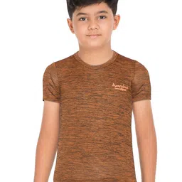 Masculino Latino Boys Brown Brand Logo T-shirt-picture-39