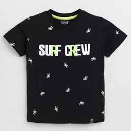 Ginie Boys Typography Printed Cotton T-Shirt-picture-25