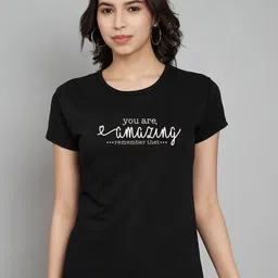 Trend Level Women Typography Printed T-shirt-picture-27
