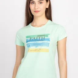 Status Quo Round Neck Short Sleeves Typography Printed Cotton T-shirt-picture-20