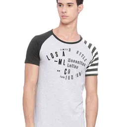Masculino Latino Men Grey Melange & Black Printed T-shirt-picture-10