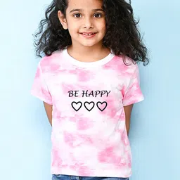 NUSYL Girls Typography Printed Round Neck Short Sleeves T-shirt-picture-45