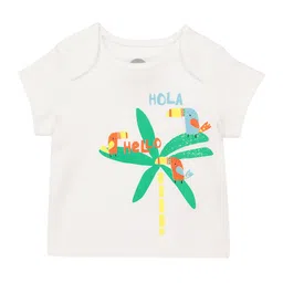 mothercare Kids Typography Printed Pure Cotton T-shirt image 1