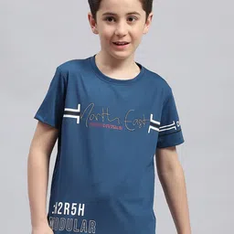 Monte Carlo Boys Typography Printed Round Neck Cotton T-shirt-picture-15