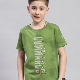 Monte Carlo Boys Typography Printed Cotton T-shirt image 1