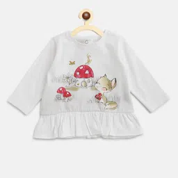 Chicco Girls Off White Printed T-shirt-picture-35
