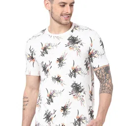 Celio Floral Printed Cotton T-shirt-picture-17