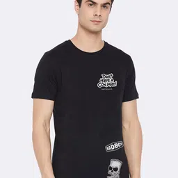 Kook N Keech Disney Men Black Printed T-shirt-picture-41