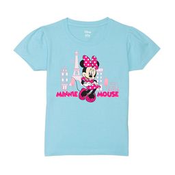 Wear Your Mind Girls Humour And Comic Minnie Mouse Puffed Sleeves Pure Cotton T-Shirt-picture-6
