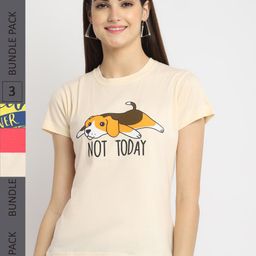 Fabflee Pack Of 3 Printed Cotton T-shirt-picture-20