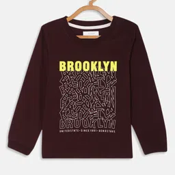 Octave Boys Violet Typography Printed T-shirt-picture-38